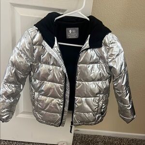 Silver Kids Puffer Jacket